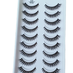 Eyelash Extensions Factory - Wholesale 10 Pairs Faux Full Strip Handmade Customize