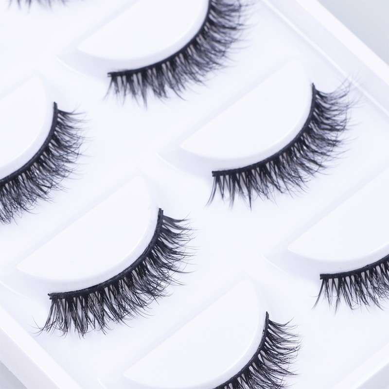 Cat Eye Lashes Factory - OEM Short Fluffy Full Strip Customize Manufacturing
