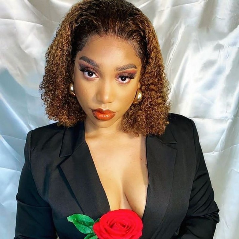 Lace Front Wigs Supplier - OEM 12A Jerry Curly Brazilian 200% Density Remy Hair