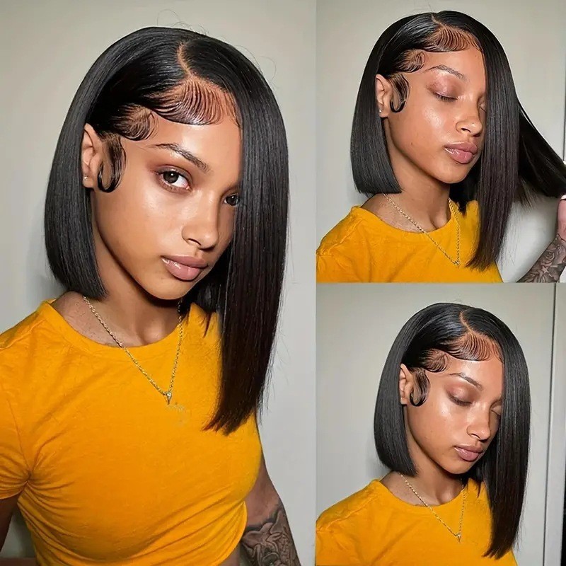 Front Lace Wig Factory - OEM Hot Selling Bobo Head Small Cap Transparent Lace Set