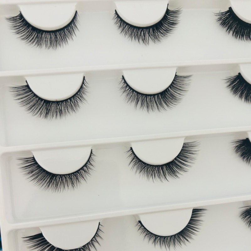 Eyelash Extensions Factory - Wholesale 10 Pairs Faux Full Strip Handmade Customize