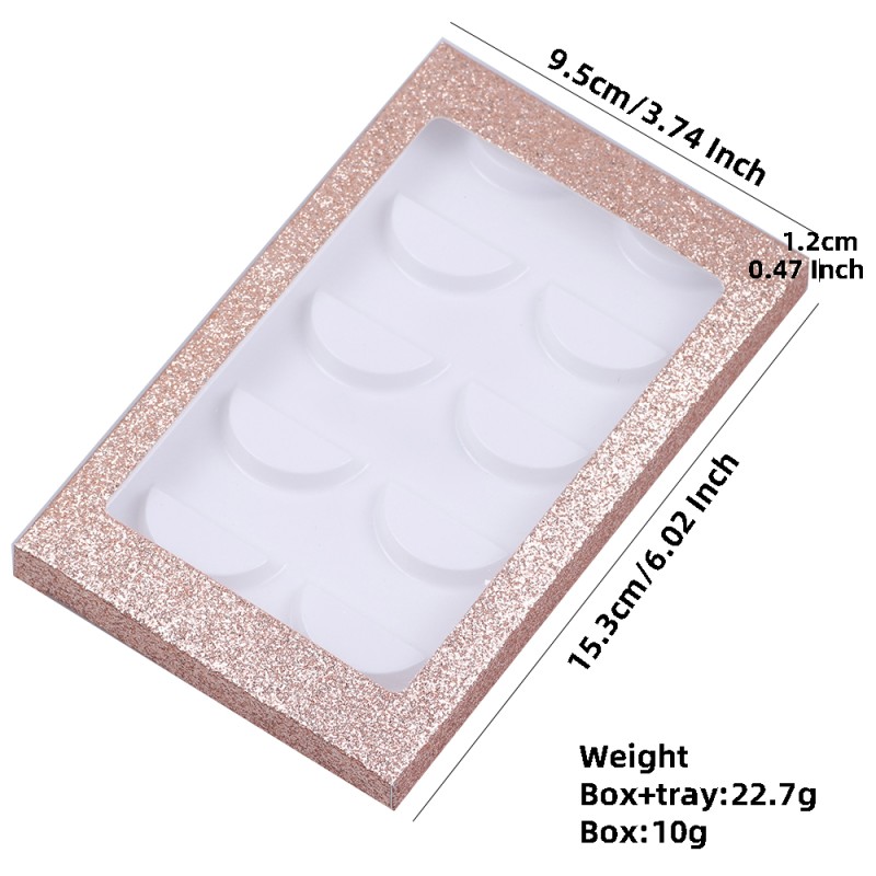 Paper Eyelash Box Factory - Wholesale Golden Glitter 300g Thicken Packaging Boxes