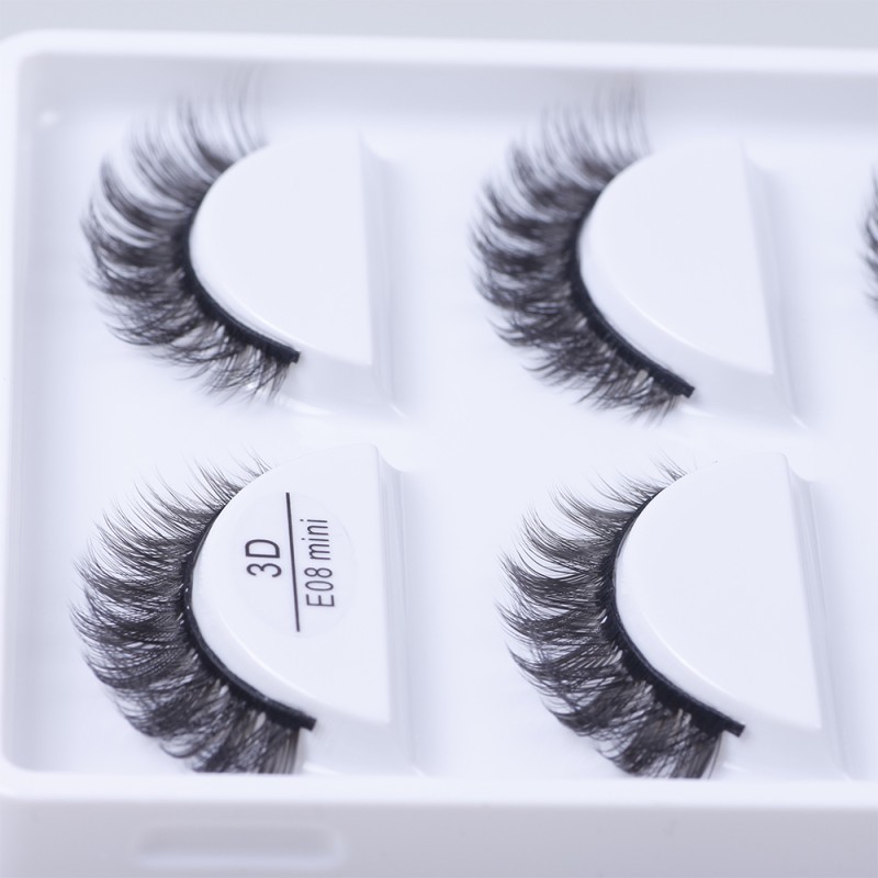 Mini Eyelashes Supplier - OEM High Quality Natural Short Full Strip Private Label Boxed