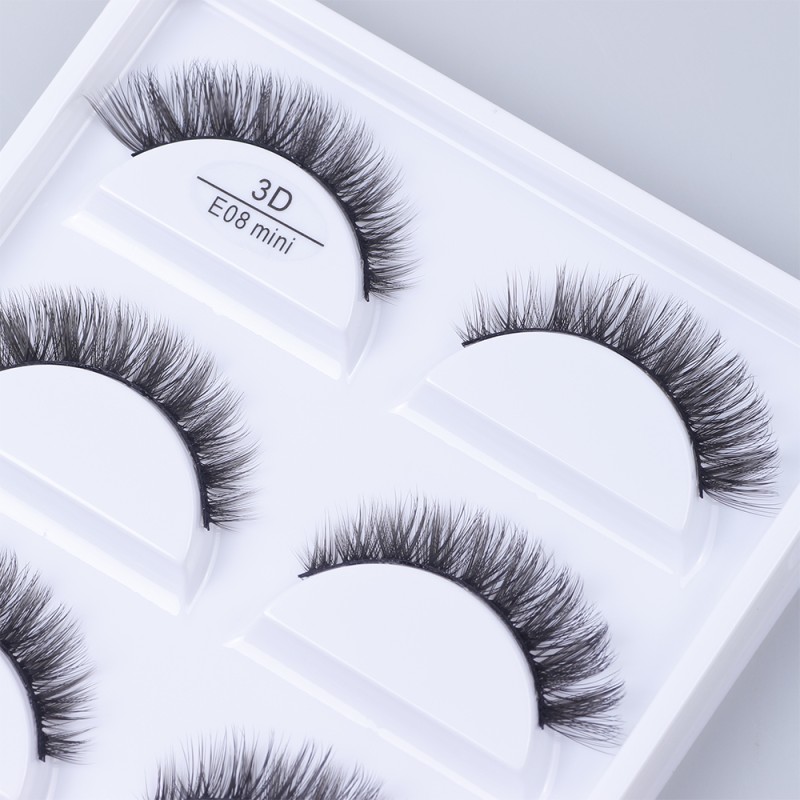 Mini Eyelashes Supplier - OEM High Quality Natural Short Full Strip Private Label Boxed