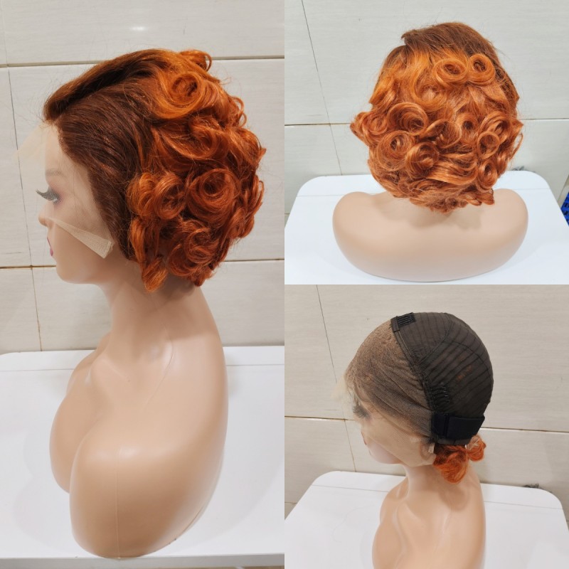 Brazilian Hair Wig Manufacturer - OEM 10A 134 Frontal Loose Wave Bob Short Lace