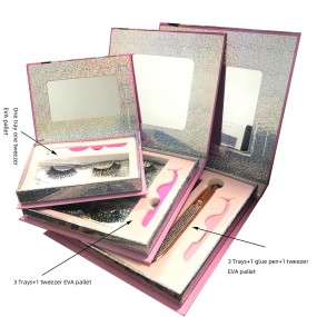 Eyelash Gift Box Supplier - OEM Custom Logo 3Pairs Paper DIY Lash Box Wholesale