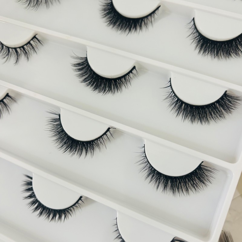 Eyelash Extensions Factory - Wholesale 10 Pairs Faux Full Strip Handmade Customize