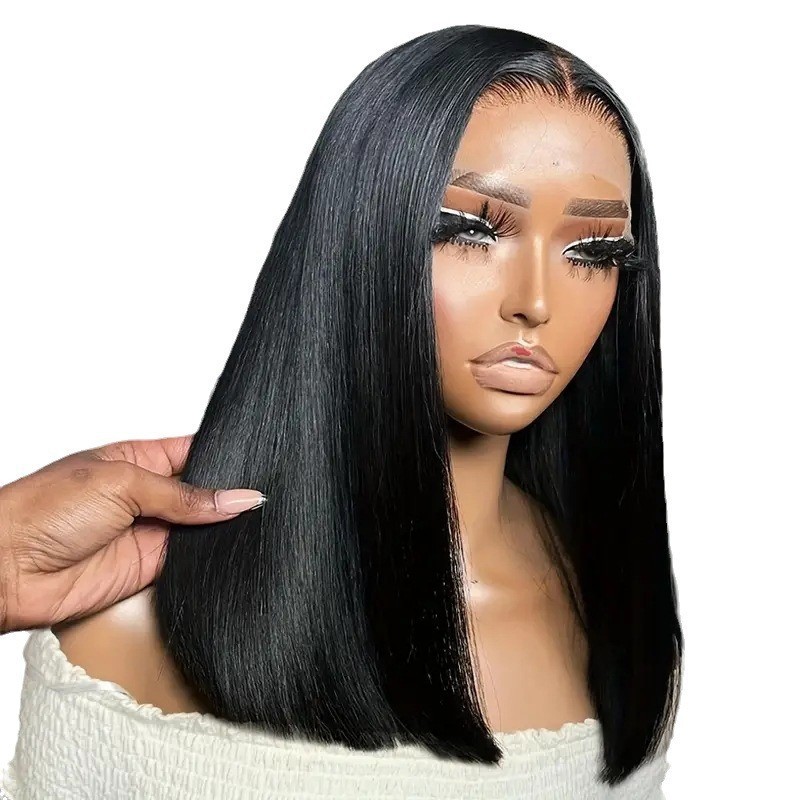 Front Lace Wig Factory - OEM Hot Selling Bobo Head Small Cap Transparent Lace Set