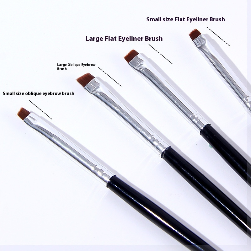 Eyeliner Brush Supplier - OEM Upgraded Blade Eyebrow Brush Flat Head Bevel Details