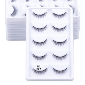 Handmade Eyelashes Supplier - OEM Natural 10mm Full Strip Customize Private Label