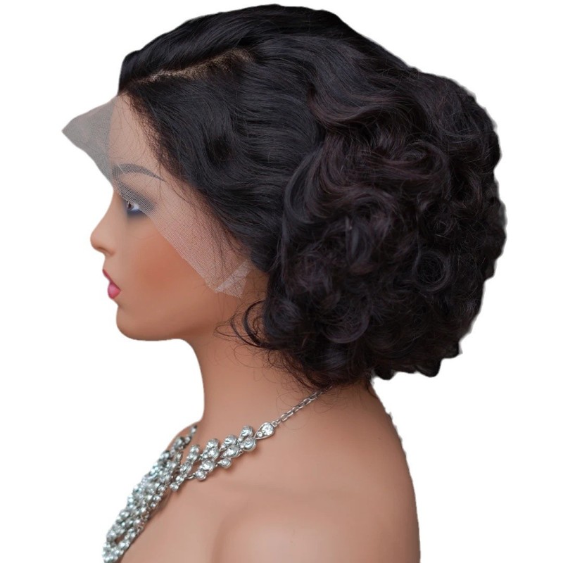 Brazilian Hair Wig Manufacturer - OEM 10A 134 Frontal Loose Wave Bob Short Lace
