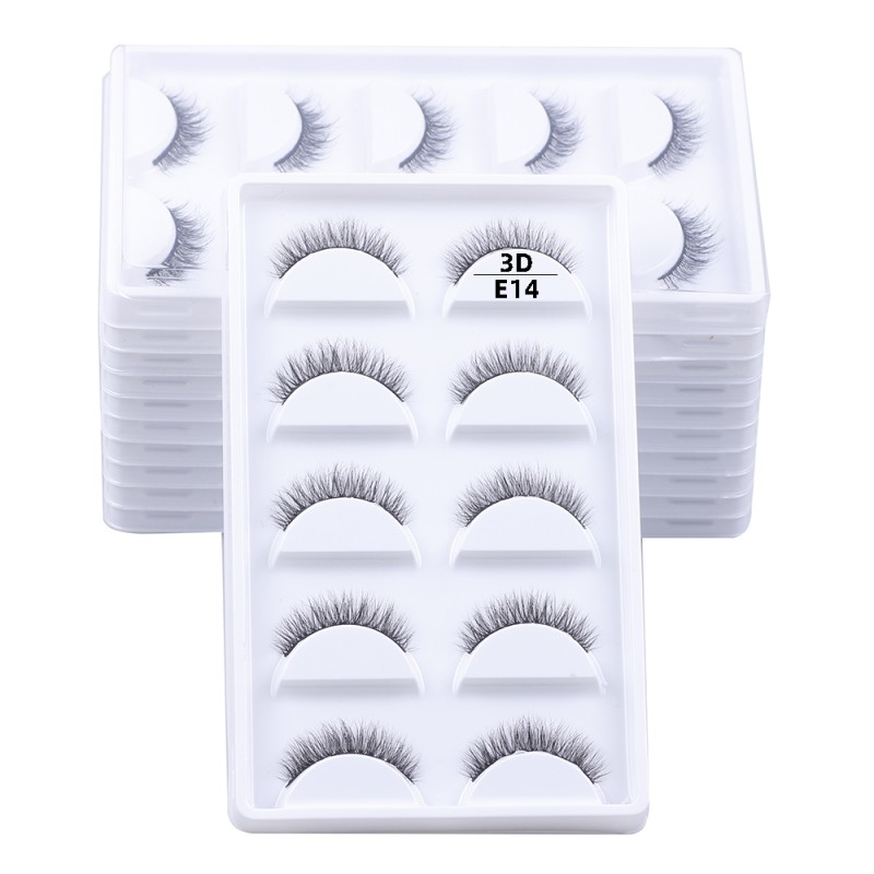 False Eyelashes Manufacturer - Wholesale Full Strip 5 Pairs Private Label Hot Style