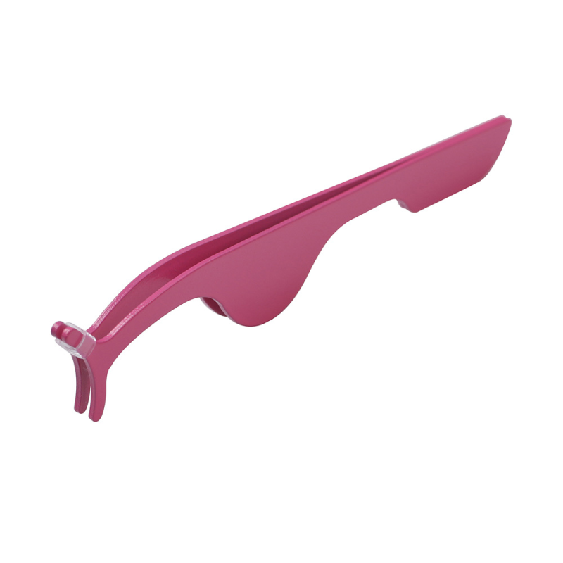 Eyelash Aid Clip Supplier - OEM T-Shaped Pink Slanted Tip Beauty Tool for False Lashes