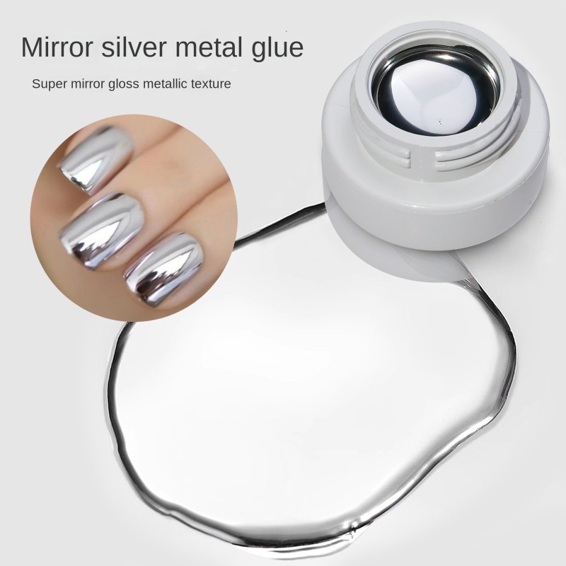 UV Gel Polish Manufacturer - Wholesale Silver Metallic Super Flash Light Therapy Art