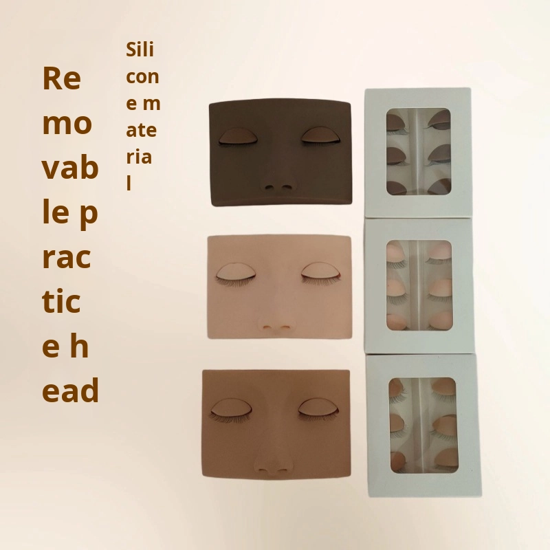 Mannequin Head Factory - OEM DIY Eyelash Extension Silicone Head Practice Tool