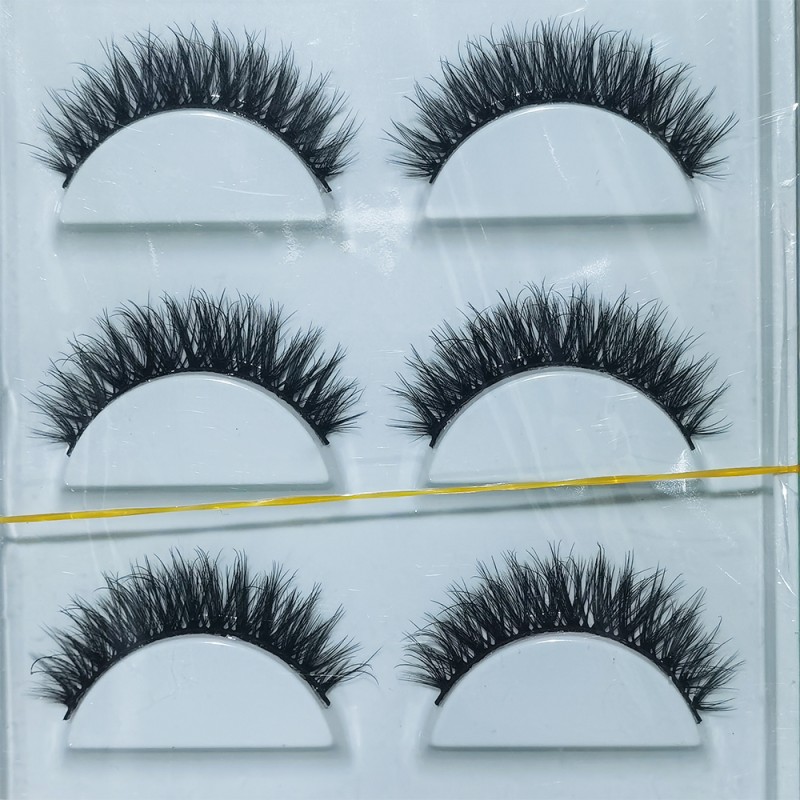 Fox Eyelashes Factory - OEM 10mm Synthetic Soft Natural 3D Full Strip 5 Pairs Customize