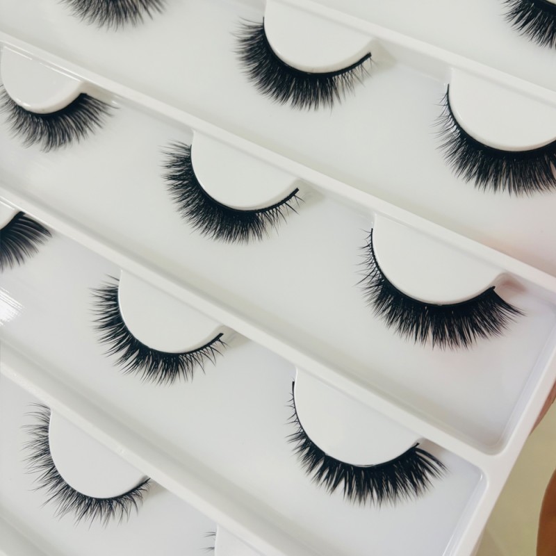 Eyelash Extensions Factory - Wholesale 10 Pairs Faux Full Strip Handmade Customize