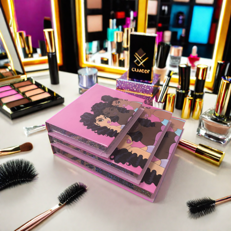 Eyelash Gift Box Supplier - OEM Custom Logo 3Pairs Paper DIY Lash Box Wholesale