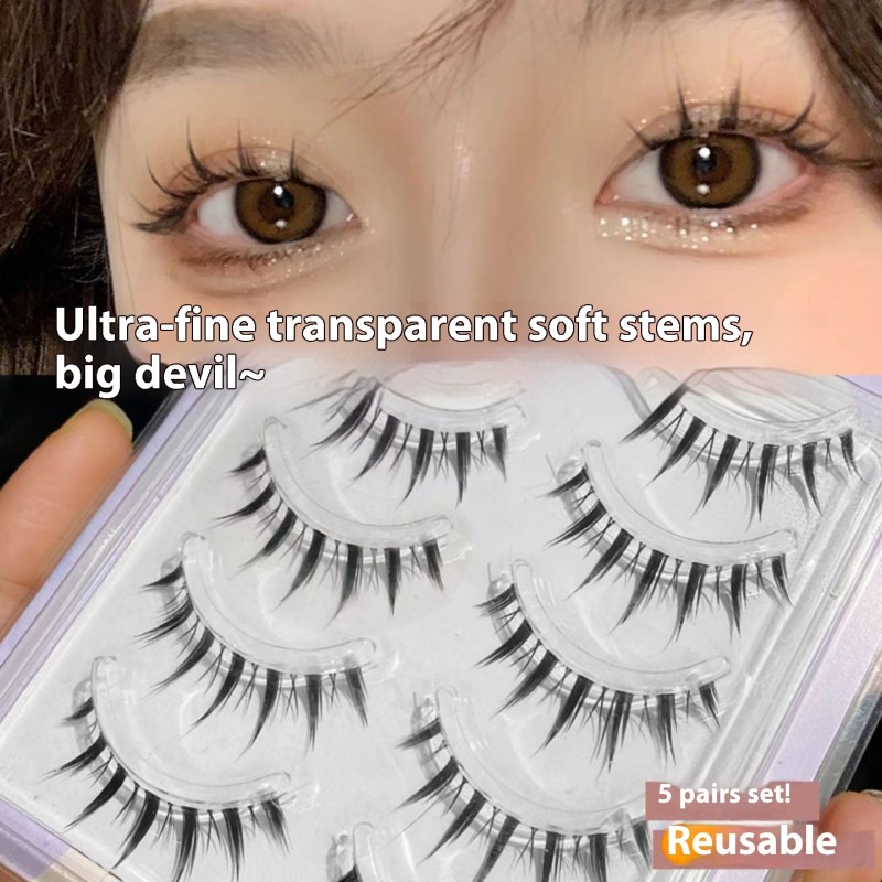 Vegan Eyelashes Factory - OEM Handmade Big Devil Eye Full Strip Lashes Wholesale