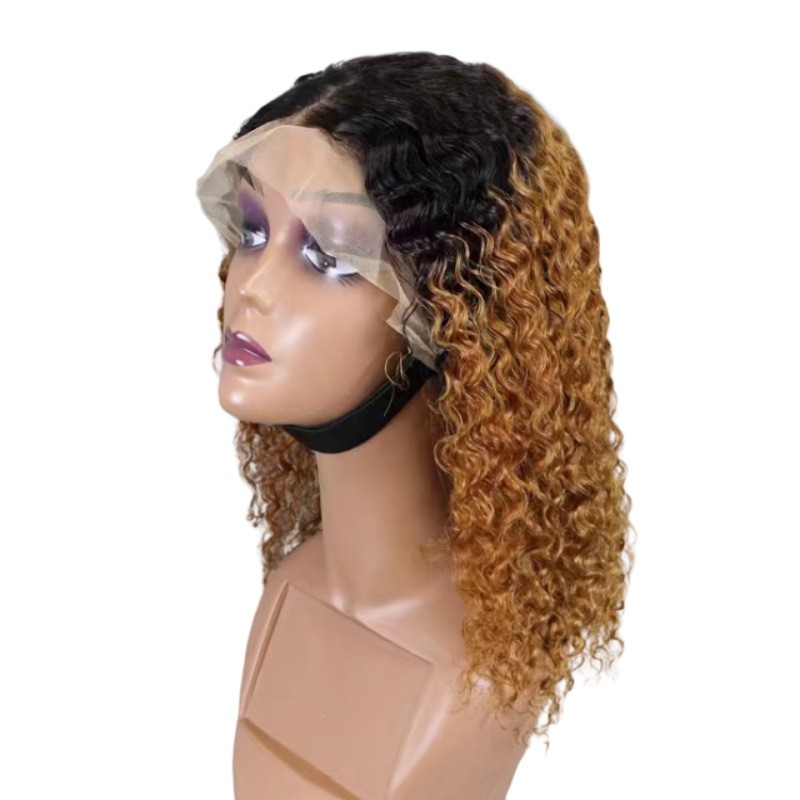 Lace Front Wigs Supplier - OEM 12A Jerry Curly Brazilian 200% Density Remy Hair