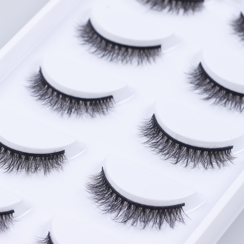 False Eyelashes Manufacturer - Wholesale Full Strip 5 Pairs Private Label Hot Style