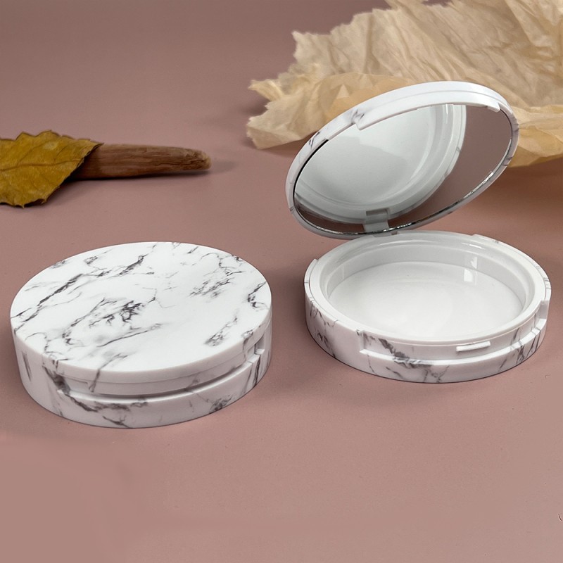 Lash Storage Case Supplier - Wholesale Two Layers Powder Compact Black Empty Boxes