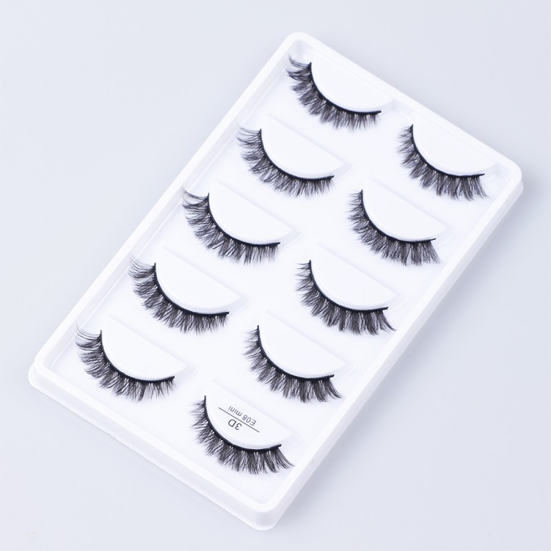 Mini Eyelashes Supplier - OEM High Quality Natural Short Full Strip Private Label Boxed