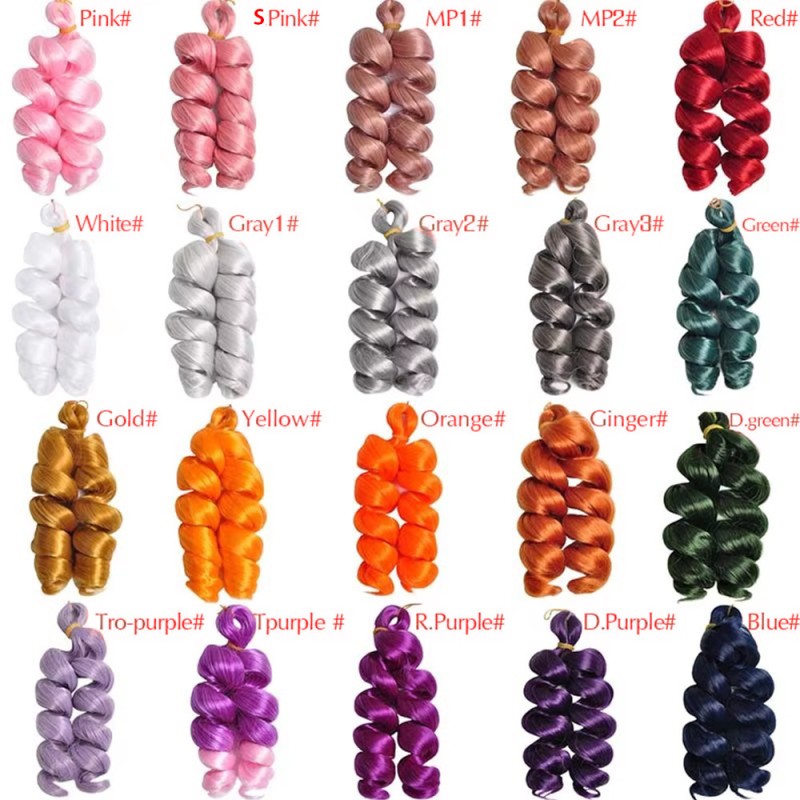 Crochet Braids Manufacturer - OEM 12in Italy Curly French Spiral 150g Hair Extension