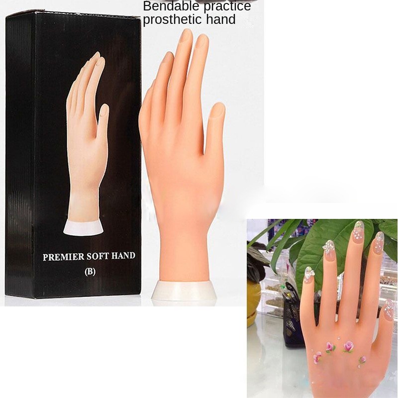 Nail Practice Set Manufacturer - OEM DIY Bendable Insertable False Hand Model Display