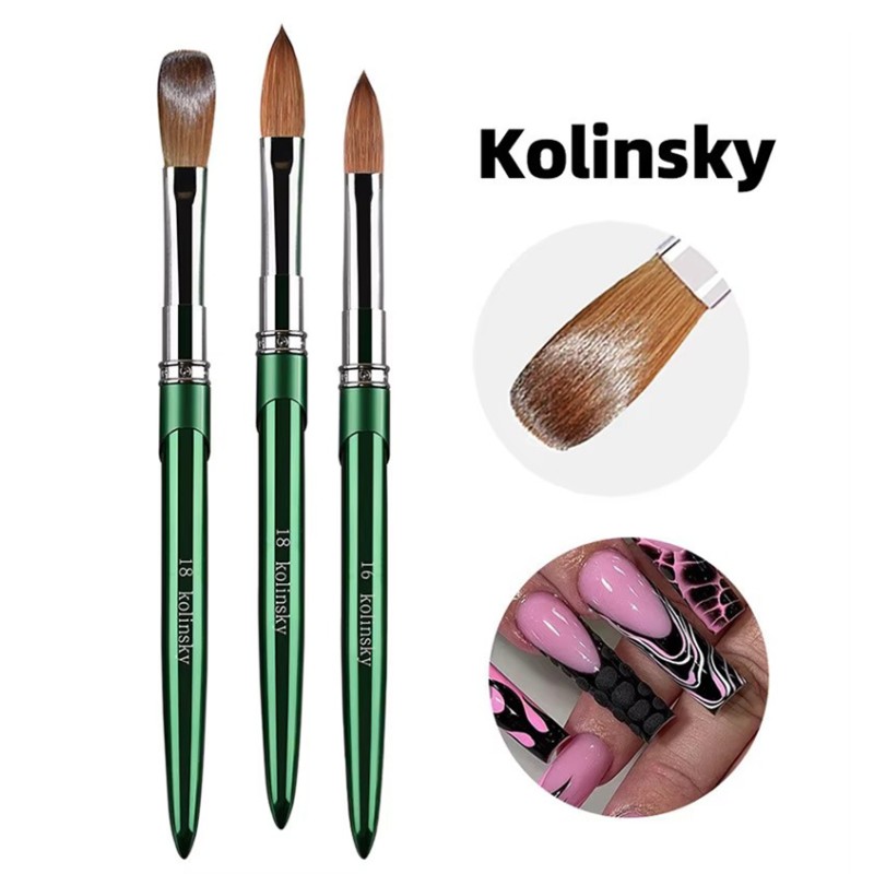 Nail Brush Manufacturer - OEM Professional Crystal Acrylic Liner for UV Gel Makeup