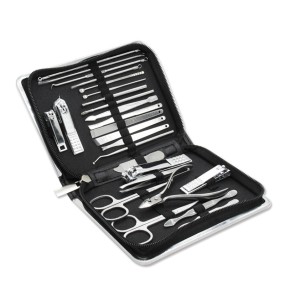 Manicure Tool Set Factory - OEM 30-Piece Professional Stainless Steel Pedicure Set
