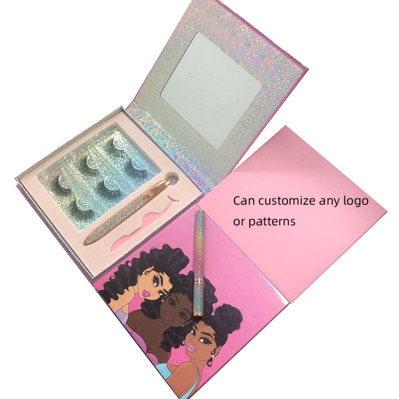 Eyelash Gift Box Supplier - OEM Custom Logo 3Pairs Paper DIY Lash Box Wholesale