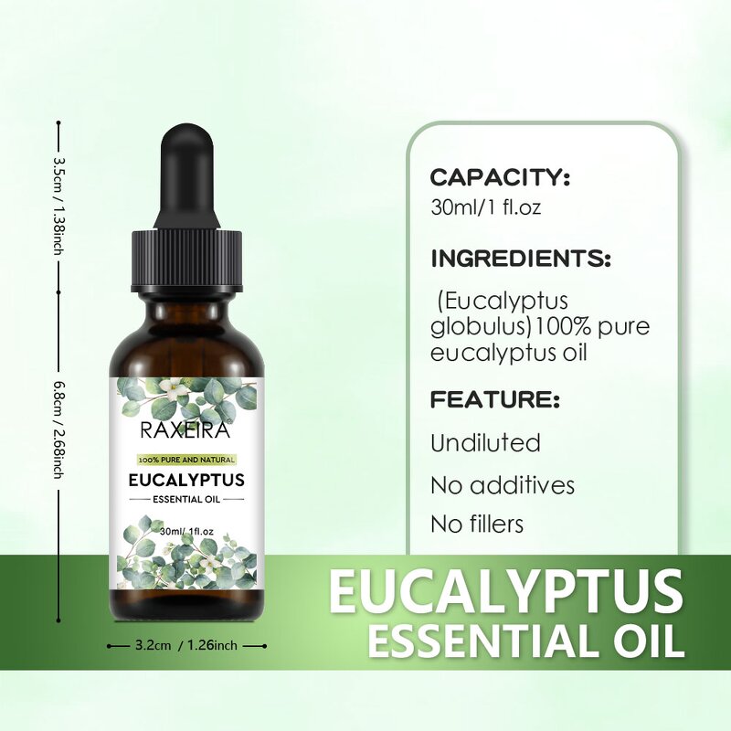 Eucalyptus Oil Manufacturer - 100% Pure Organic Aromatherapy Massage Hair Skin Hot Sale