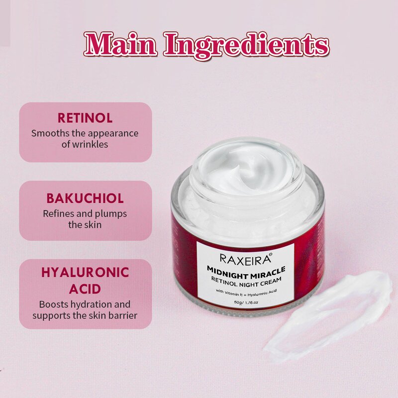 Night Cream Manufacturer - Retinol Whitening Anti Aging Anti Wrinkle Lightening Factory