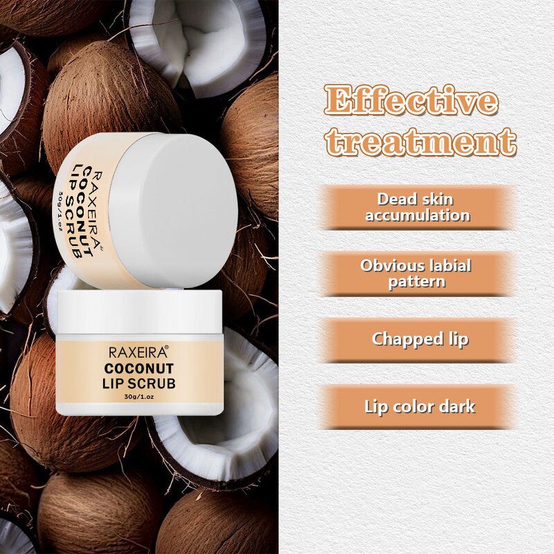 Lip Scrub Manufacturer - Coconut Oil Brightening Exfoliating Peeling Custom