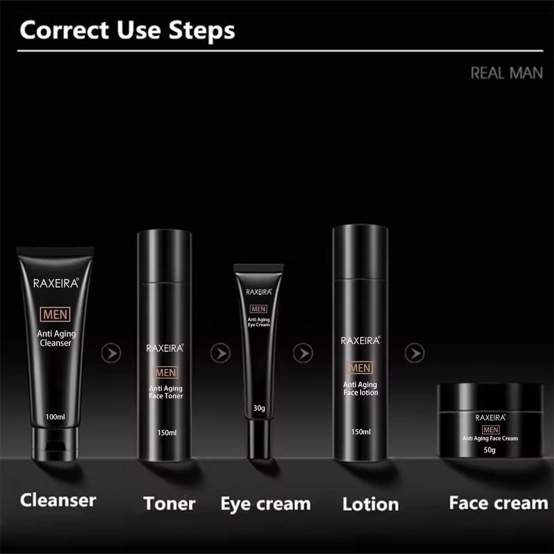 Men's Skin Care Set Manufacturer - Moisturizing Whitening Cleaning Cosmetic Packaging Wholesale