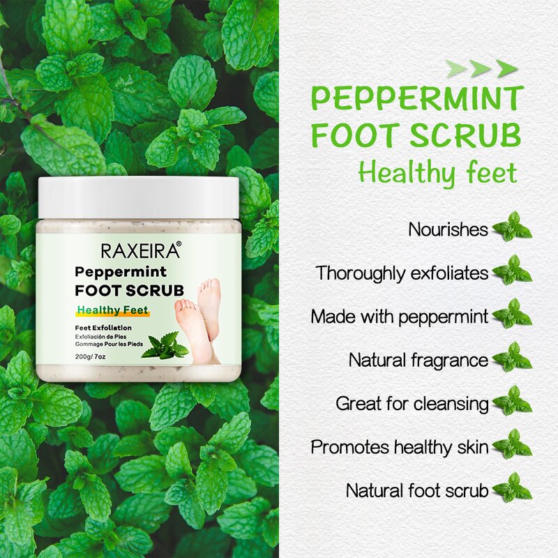 Foot Scrub Manufacturer - Peppermint Pedicure Exfoliation Shea Butter & Private Label
