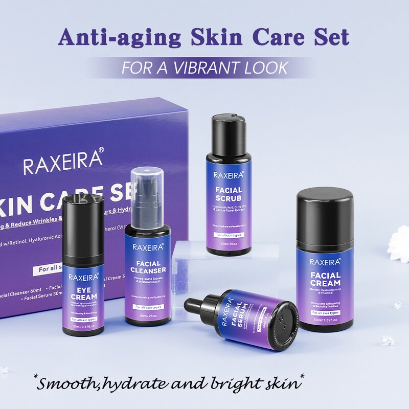 Men's Skin Care Set Manufacturer - Anti Wrinkle Serum Cream Moisturizing for Dry Skin New