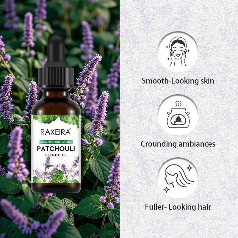 Patchouli Oil Manufacturer - Pure Essential Oil Hair Body Skin Facial Care Bulk Private Label