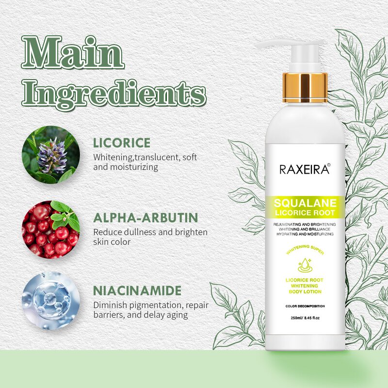 Body Lotion Manufacturer - Licorice Niacinamide Arbutin Organic Whitening Factory