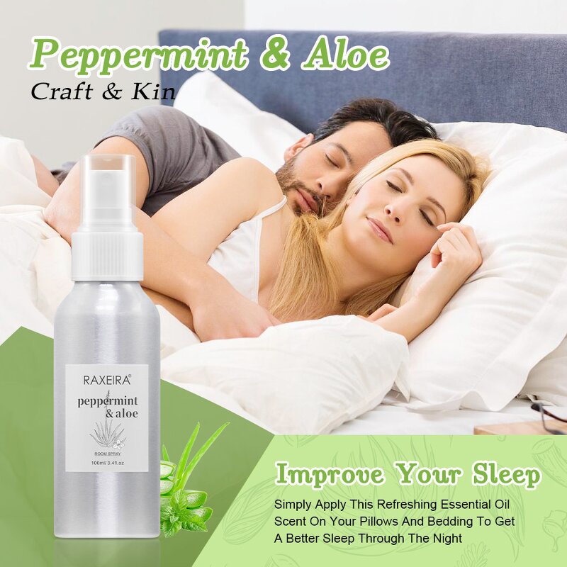 Room Spray Manufacturer - Aloe Fragrance Jojoba Peppermint Eco-Friendly Bulk Pillow Linen