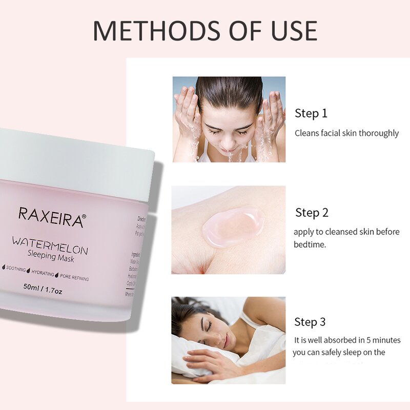 Sleeping Mask Manufacturer - Watermelon Vegan Moisturizing Overnight Jelly & Private Label