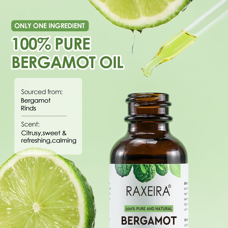 Bergamot Oil Manufacturer - 100% Pure Plant Aromatherapy Massage Hair Skin & OEM Factory