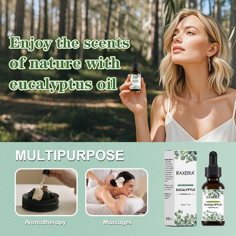 Eucalyptus Oil Manufacturer - 100% Pure Organic Aromatherapy Massage Hair Skin Hot Sale