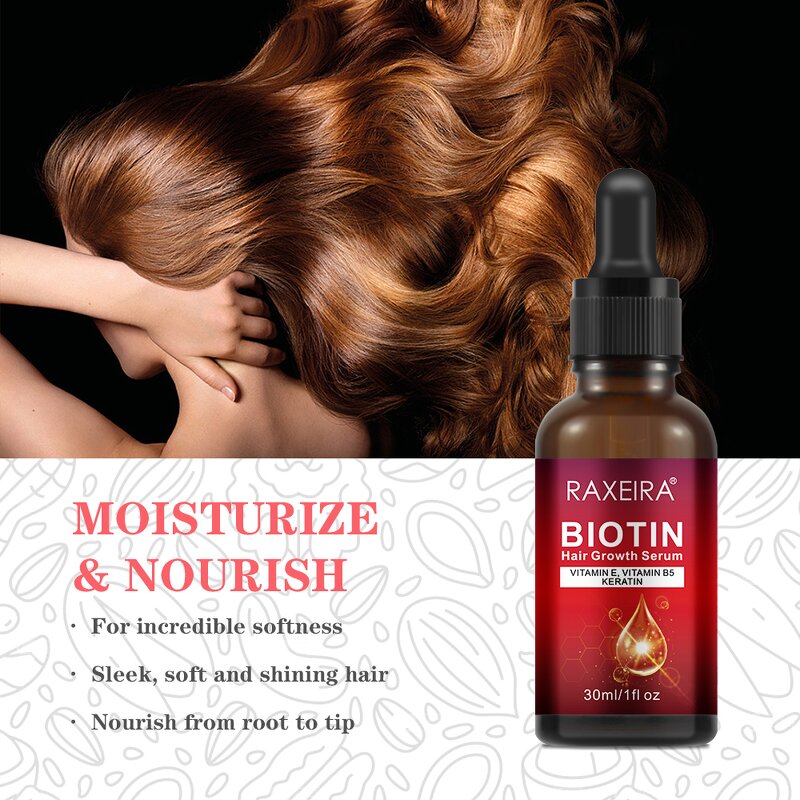 Hair Serum Manufacturer - 30ml Biotin Collagen Fast Strengthening Repair Growth Natural