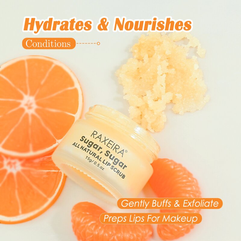 Lip Scrub Manufacturer - 15g Sugar Exfoliate Hydrating Repair Organic & OEM/ODM Wholesale