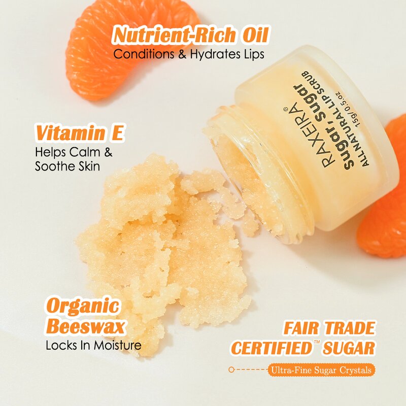 Lip Scrub Manufacturer - 15g Sugar Exfoliate Hydrating Repair Organic & OEM/ODM Wholesale