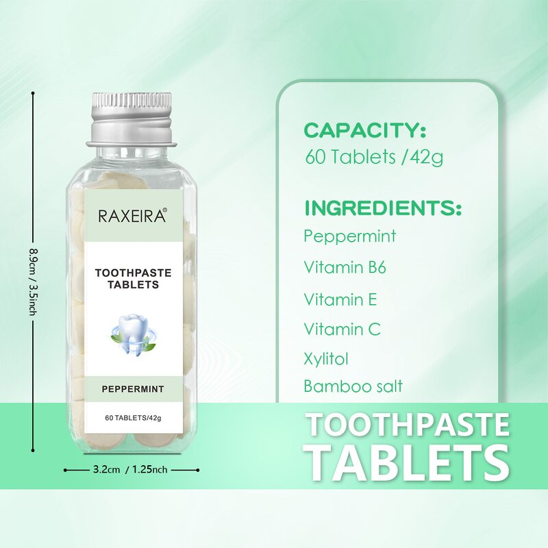 Toothpaste Tablets Manufacturer - Travel Chewable Peppermint Organic Fresh Breath & Private Label Factory