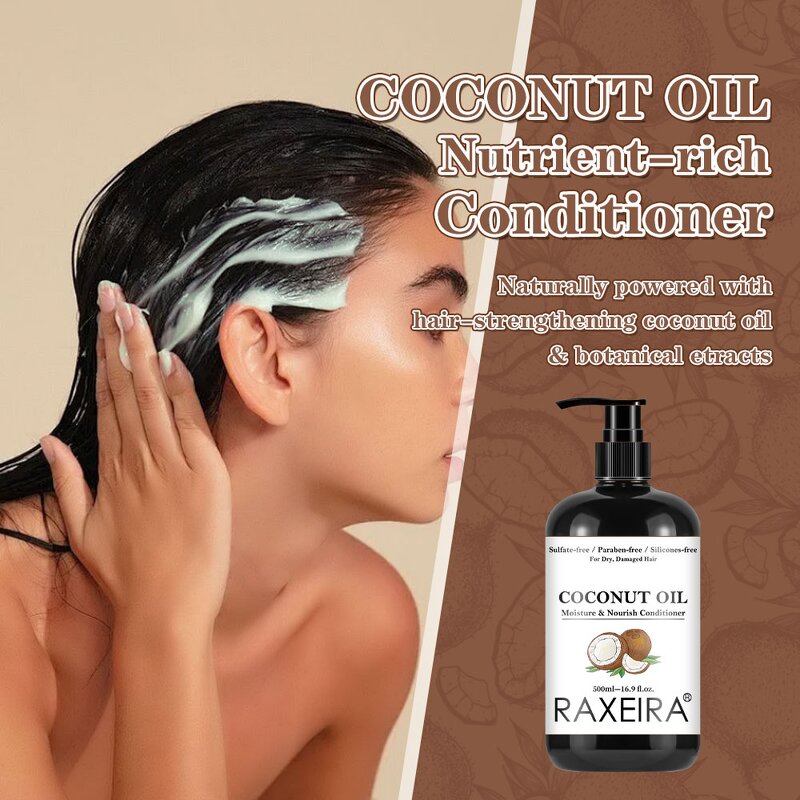Hair Care Kit Manufacturer - Organic Coconut Shampoo Conditioner Mask Oil Anti-Hair Loss