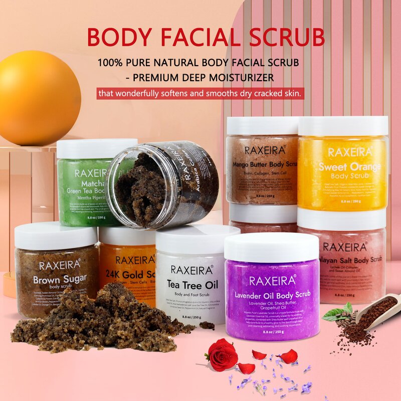 Body Scrub Manufacturer - Brown Sugar Sea Salt Deep Exfoliating Whitening Factory Wholesale